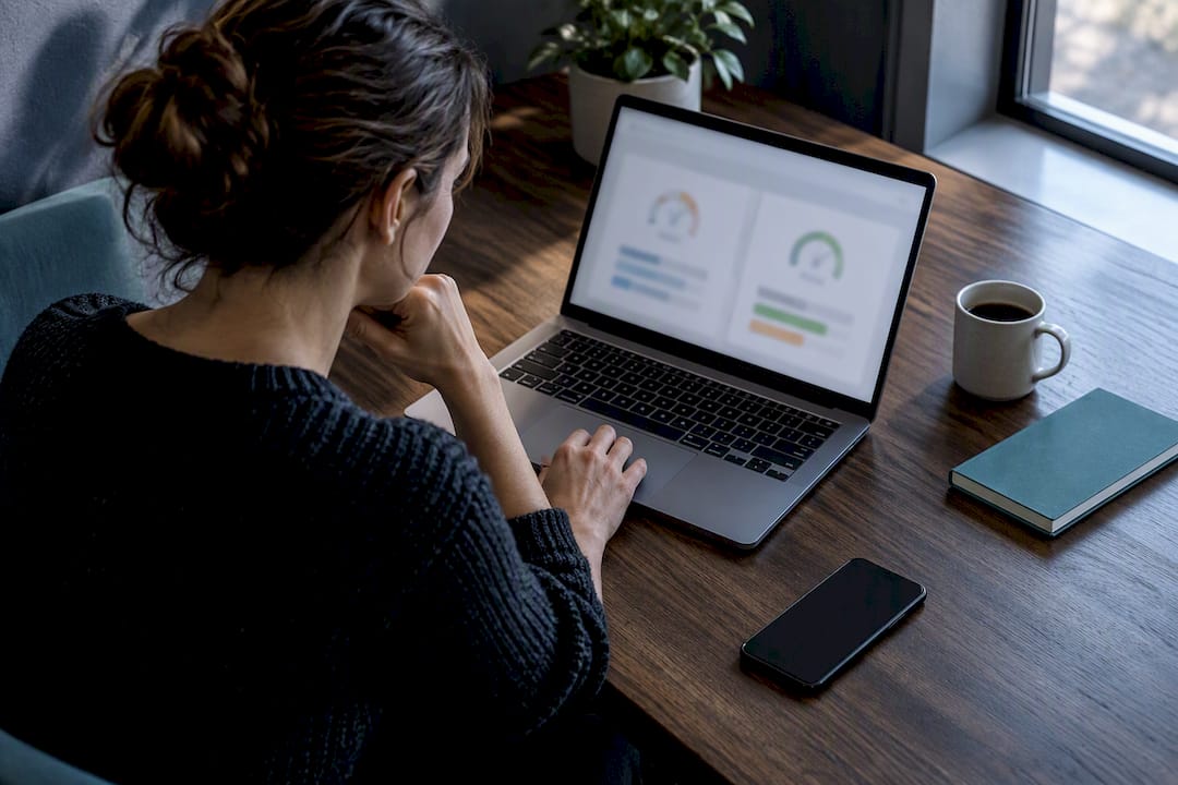 Site owner reviewing website speed tests
