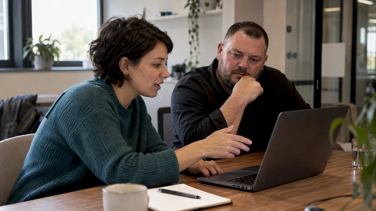 Marketing lead evaluating a CRO platform demo