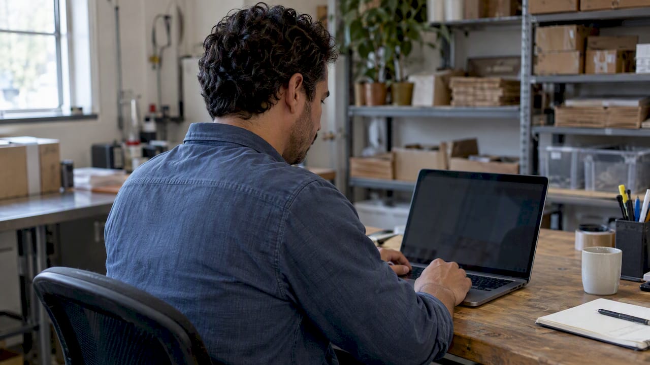 Business owner setting a campaign conversion goal