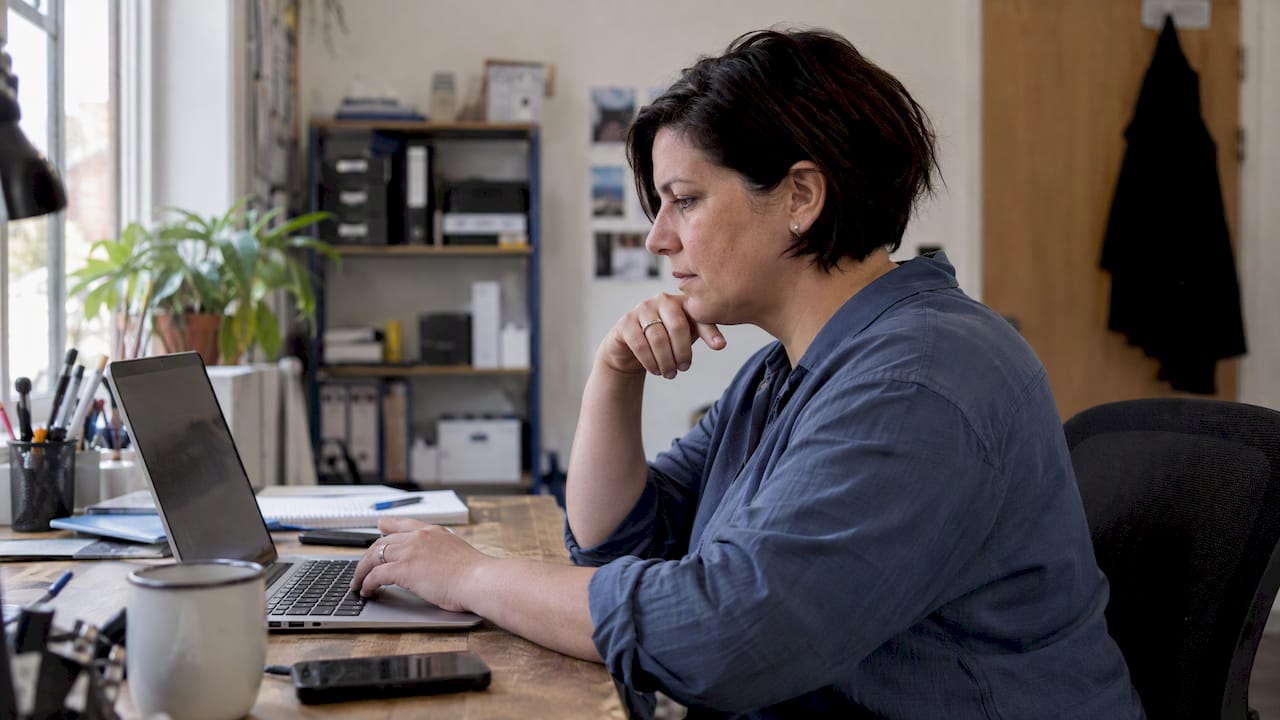 Business owner configuring conversion tracking privately
